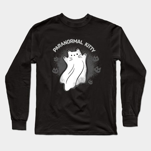 Paranormal Kitty Long Sleeve T-Shirt by DeepFriedArt